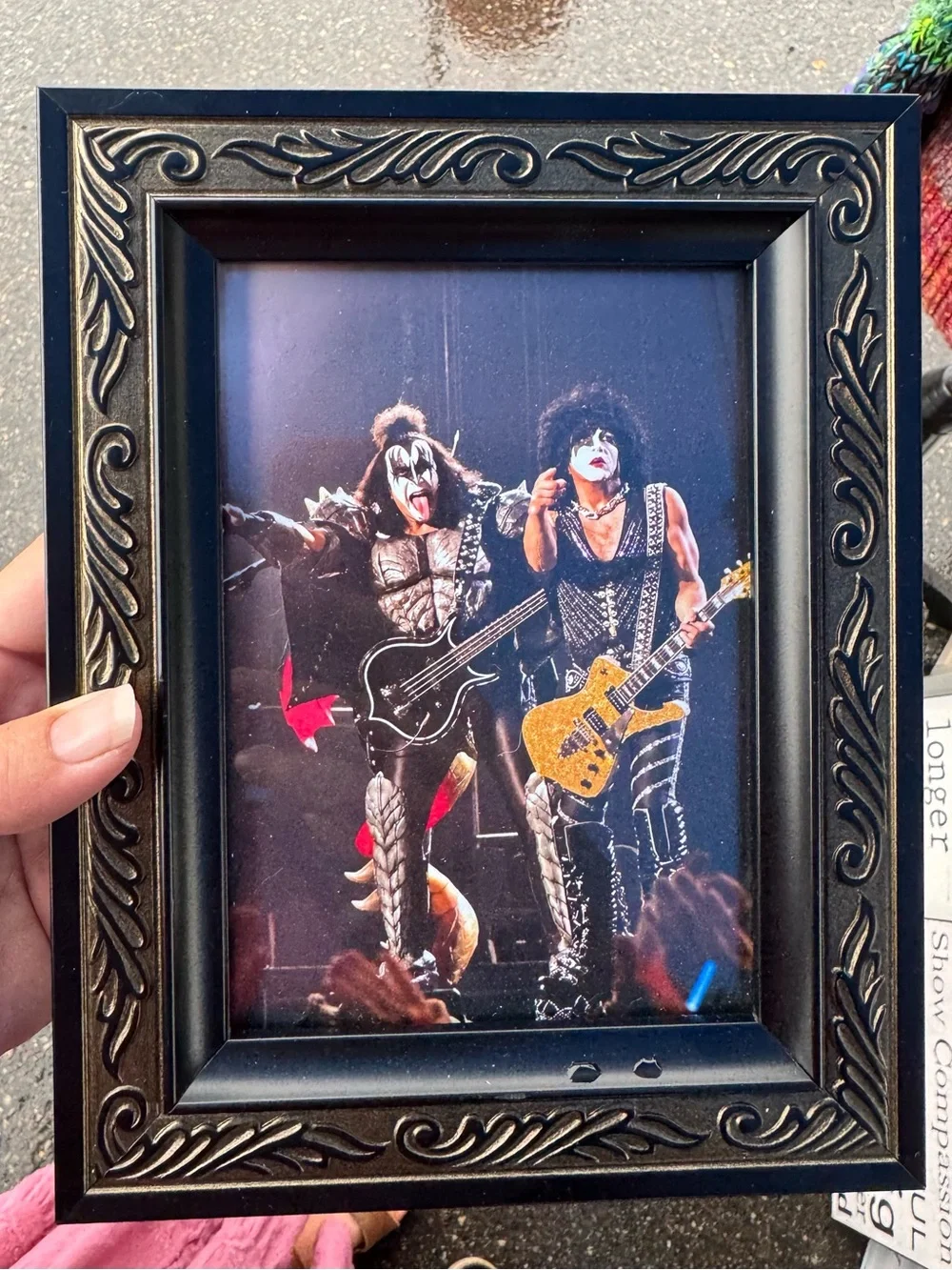 KISS live in Vancouver Framed Black Decorative Photo Art - Rock Performance - Picture 1 of 4
